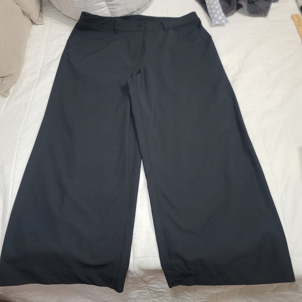 Lululemon City Sleek Wide Leg Pants Black 33 - Picture 7 of 16